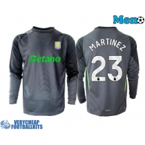 Aston Villa Emiliano Martinez #23 Goalkeeper Replica Home Shirt 2025-26 Long Sleeve